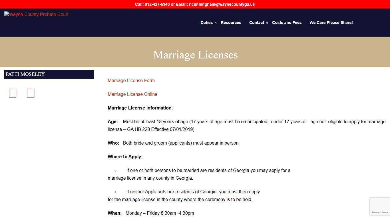 Marriage Licenses – Wayne County Probate Court